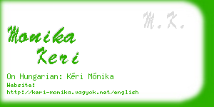 monika keri business card