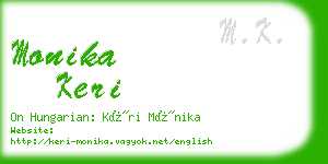 monika keri business card